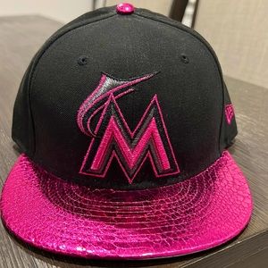 Miami Marlins New Era Snakeskin flat bill hat!